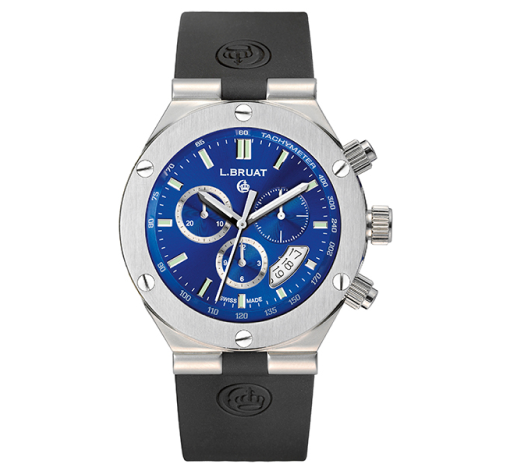 Chronograph Watch with Blue Dial