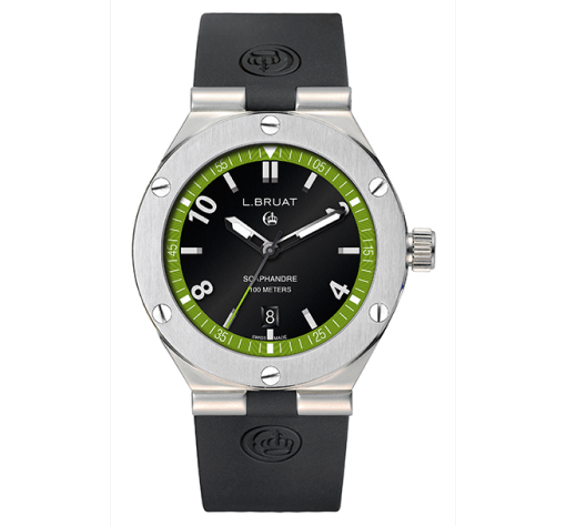 Chronograph Watch with Black/Green