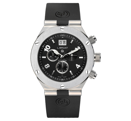 Chronograph Watch with Black Dial