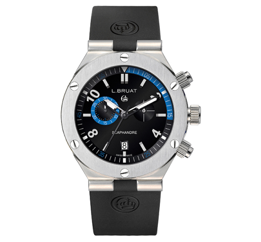 Chronograph Watch with Black/Blue Dial