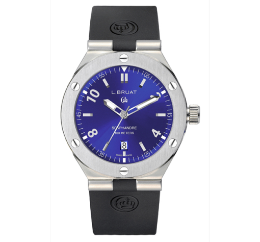 Chronograph Watch with Blue Dial