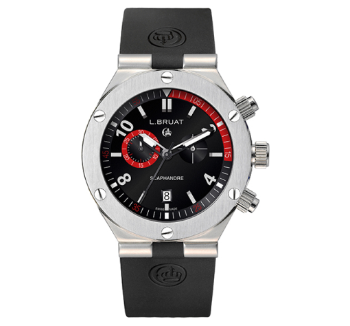 Chronograph Watch with Black/Red Dial