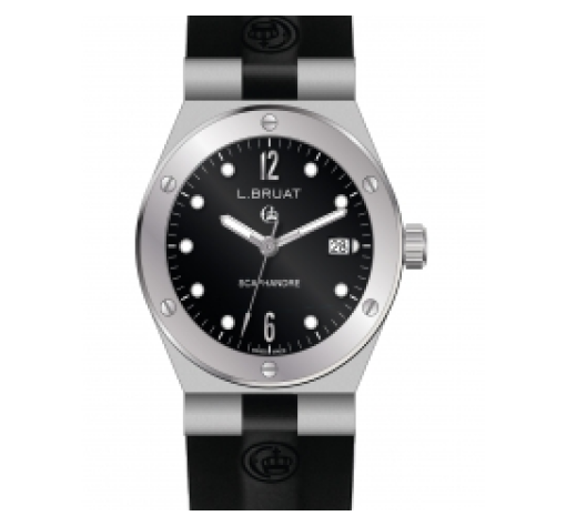 Lady Quartz Watch with 29 mm diameter steel case Black dial