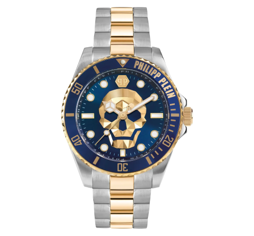 Philipp Plein PWOAA0722 The $kull Diver 44mm Men's Watch 10ATM