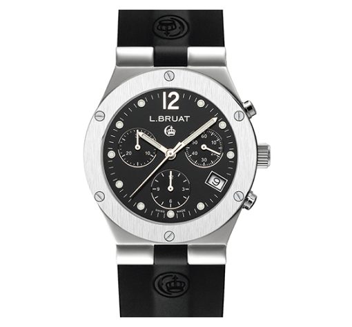 Chronograph Watch with Black Dial