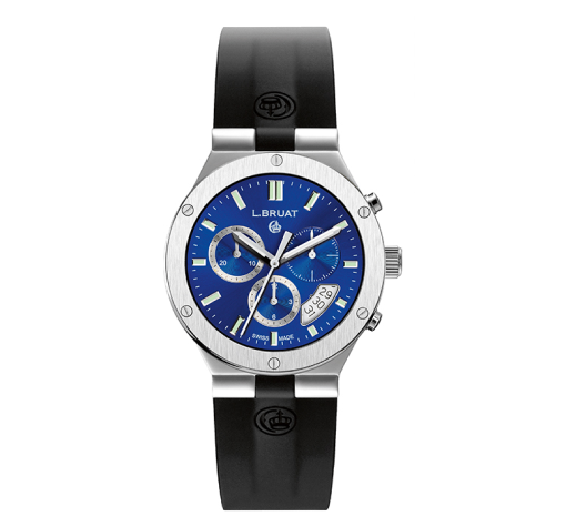 Chronograph Watch with Black Dial